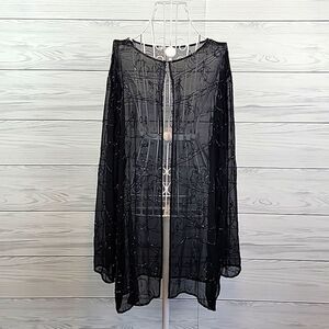 JMD Signature beaded open front sheer formal wear Women's Size 1X